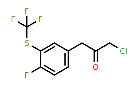 1-Chloro-3-(4-fluoro-3-(trifluoromethylthio)phenyl)propan-2-one