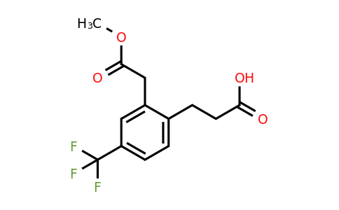 1805853-56-8 | Methyl 2-(2-carboxyethyl)-5-(trifluoromethyl)phenylacetate