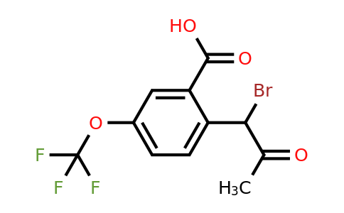 1805853-57-9 | 2-(1-Bromo-2-oxopropyl)-5-(trifluoromethoxy)benzoic acid
