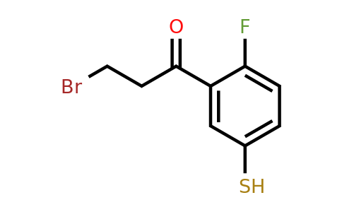 1805853-58-0 | 3-Bromo-1-(2-fluoro-5-mercaptophenyl)propan-1-one