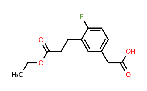 1805853-65-9 | Ethyl 3-(5-(carboxymethyl)-2-fluorophenyl)propanoate