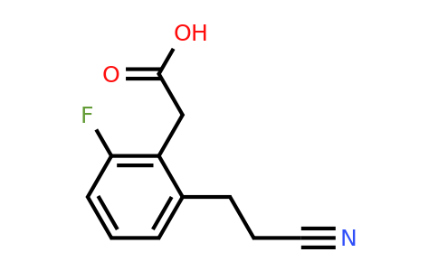 1805853-71-7 | 2-(2-Cyanoethyl)-6-fluorophenylacetic acid