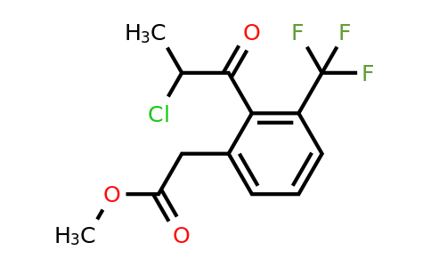 1805854-10-7 | Methyl 2-(2-chloropropanoyl)-3-(trifluoromethyl)phenylacetate
