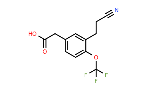 1805854-23-2 | 3-(2-Cyanoethyl)-4-(trifluoromethoxy)phenylacetic acid