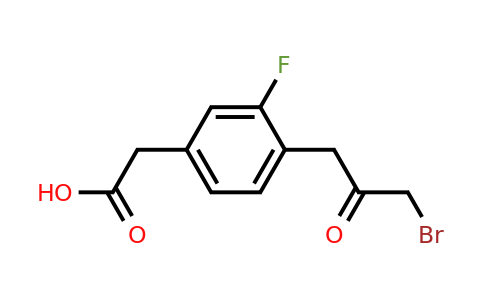 1805854-34-5 | 4-(3-Bromo-2-oxopropyl)-3-fluorophenylacetic acid