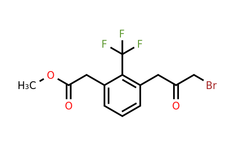 1805854-35-6 | Methyl 3-(3-bromo-2-oxopropyl)-2-(trifluoromethyl)phenylacetate