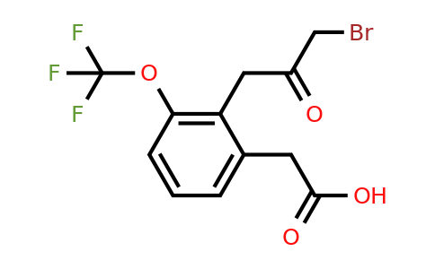1805854-48-1 | 2-(3-Bromo-2-oxopropyl)-3-(trifluoromethoxy)phenylacetic acid