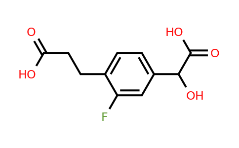 1805854-54-9 | 4-(2-Carboxyethyl)-3-fluoromandelic acid