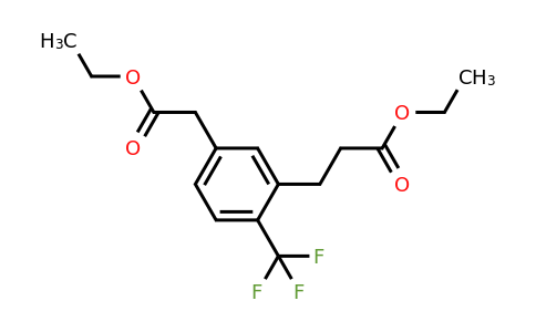 1805854-58-3 | Ethyl 3-(3-ethoxy-3-oxopropyl)-4-(trifluoromethyl)phenylacetate
