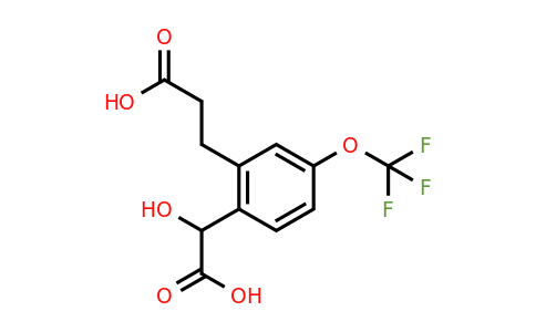 1805854-71-0 | 2-(2-Carboxyethyl)-4-(trifluoromethoxy)mandelic acid
