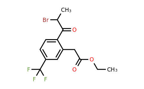 1805854-73-2 | Ethyl 2-(2-bromopropanoyl)-5-(trifluoromethyl)phenylacetate