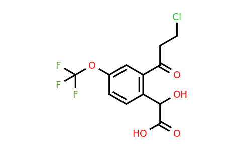 1805854-78-7 | 2-(3-Chloropropanoyl)-4-(trifluoromethoxy)mandelic acid