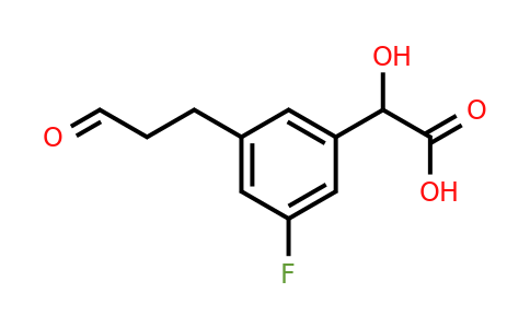 1805854-79-8 | 3-Fluoro-5-(3-oxopropyl)mandelic acid