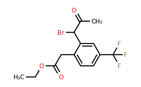1805854-82-3 | Ethyl 2-(1-bromo-2-oxopropyl)-4-(trifluoromethyl)phenylacetate