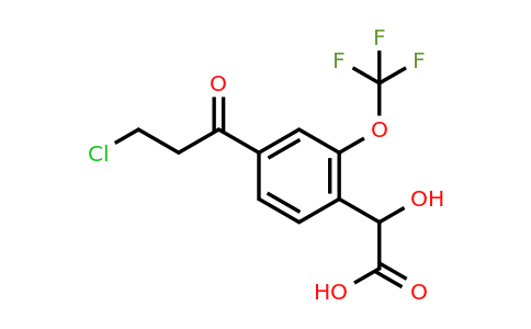 1805854-84-5 | 4-(3-Chloropropanoyl)-2-(trifluoromethoxy)mandelic acid