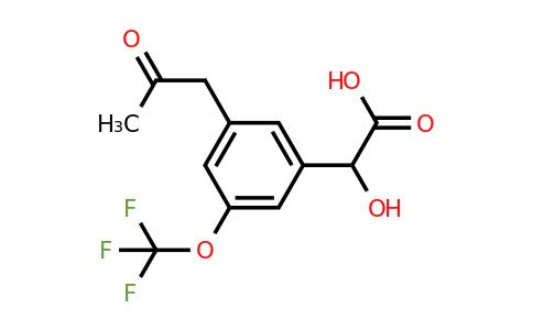 1805854-89-0 | 3-(2-Oxopropyl)-5-(trifluoromethoxy)mandelic acid