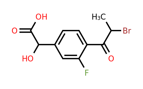 1805854-90-3 | 4-(2-Bromopropanoyl)-3-fluoromandelic acid