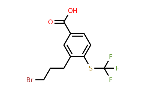 1805854-93-6 | 3-(3-Bromopropyl)-4-(trifluoromethylthio)benzoic acid
