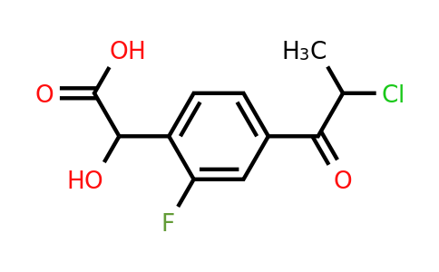 1805854-98-1 | 4-(2-Chloropropanoyl)-2-fluoromandelic acid