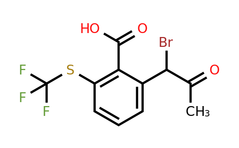 1805855-17-7 | 2-(1-Bromo-2-oxopropyl)-6-(trifluoromethylthio)benzoic acid