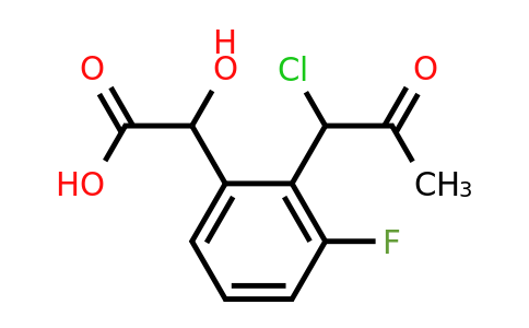 1805855-23-5 | 2-(1-Chloro-2-oxopropyl)-3-fluoromandelic acid