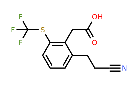 1805855-25-7 | 2-(2-Cyanoethyl)-6-(trifluoromethylthio)phenylacetic acid