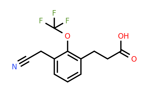 1805855-28-0 | 3-(2-Carboxyethyl)-2-(trifluoromethoxy)phenylacetonitrile