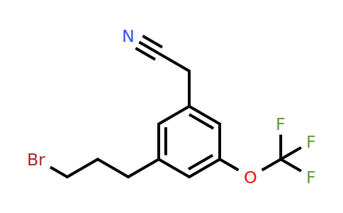 1805855-49-5 | 3-(3-Bromopropyl)-5-(trifluoromethoxy)phenylacetonitrile