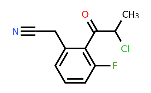 1805855-69-9 | 2-(2-Chloropropanoyl)-3-fluorophenylacetonitrile