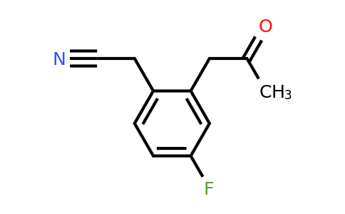 4-Fluoro-2-(2-oxopropyl)phenylacetonitrile