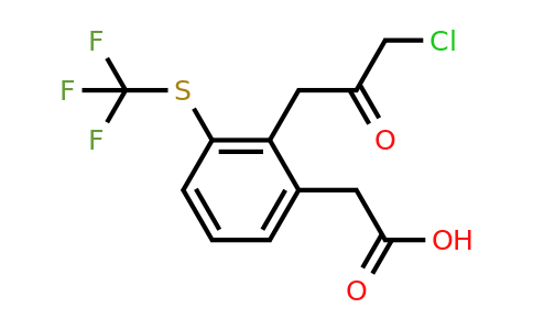 1805855-86-0 | 2-(3-Chloro-2-oxopropyl)-3-(trifluoromethylthio)phenylacetic acid