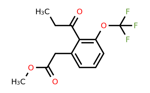 1805856-09-0 | Methyl 2-propionyl-3-(trifluoromethoxy)phenylacetate