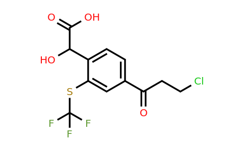 1805856-30-7 | 4-(3-Chloropropanoyl)-2-(trifluoromethylthio)mandelic acid