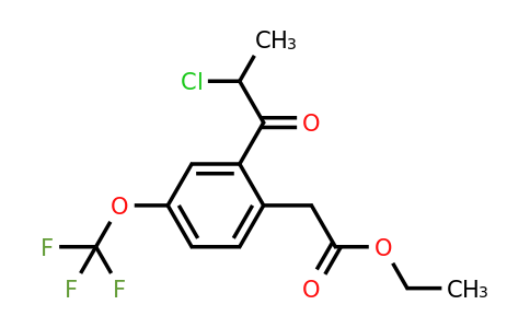 1805856-42-1 | Ethyl 2-(2-chloropropanoyl)-4-(trifluoromethoxy)phenylacetate