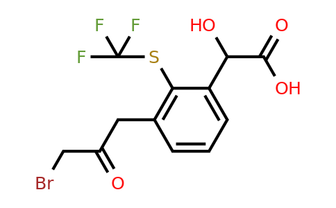 1805856-50-1 | 3-(3-Bromo-2-oxopropyl)-2-(trifluoromethylthio)mandelic acid