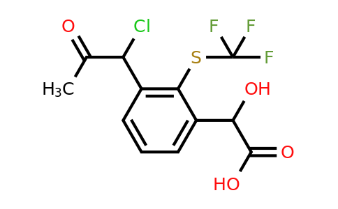 1805856-55-6 | 3-(1-Chloro-2-oxopropyl)-2-(trifluoromethylthio)mandelic acid