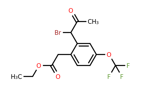 1805856-59-0 | Ethyl 2-(1-bromo-2-oxopropyl)-4-(trifluoromethoxy)phenylacetate