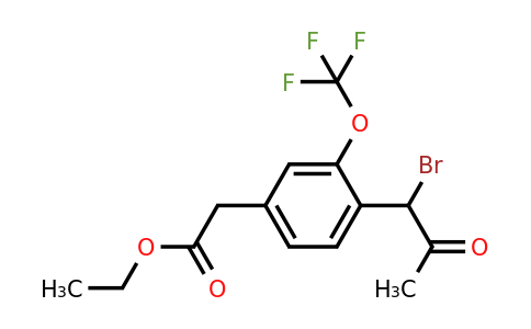 1805856-70-5 | Ethyl 4-(1-bromo-2-oxopropyl)-3-(trifluoromethoxy)phenylacetate