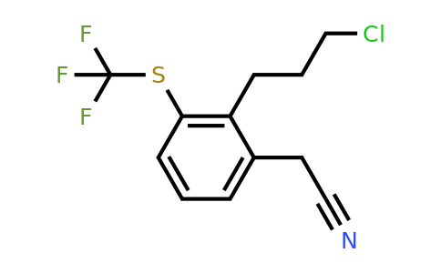 1805856-97-6 | 2-(3-Chloropropyl)-3-(trifluoromethylthio)phenylacetonitrile