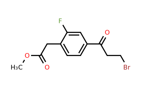 1805857-06-0 | Methyl 4-(3-bromopropanoyl)-2-fluorophenylacetate