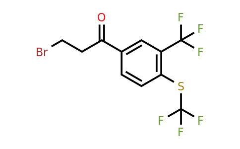 1805857-08-2 | 3-Bromo-1-(3-(trifluoromethyl)-4-(trifluoromethylthio)phenyl)propan-1-one