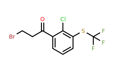 1805857-10-6 | 3-Bromo-1-(2-chloro-3-(trifluoromethylthio)phenyl)propan-1-one