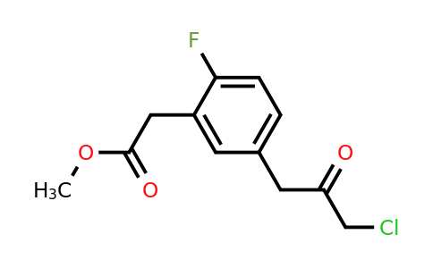 1805857-40-2 | Methyl 5-(3-chloro-2-oxopropyl)-2-fluorophenylacetate