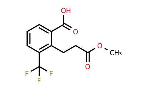 1805857-49-1 | 2-(3-Methoxy-3-oxopropyl)-3-(trifluoromethyl)benzoic acid