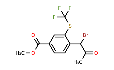 1805858-05-2 | Methyl 4-(1-bromo-2-oxopropyl)-3-(trifluoromethylthio)benzoate