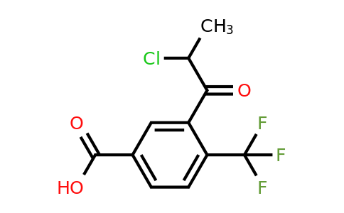1805858-06-3 | 3-(2-Chloropropanoyl)-4-(trifluoromethyl)benzoic acid
