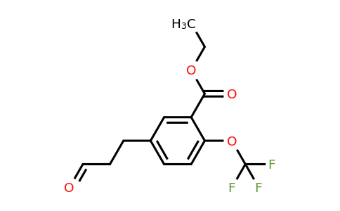 1805858-08-5 | Ethyl 5-(3-oxopropyl)-2-(trifluoromethoxy)benzoate