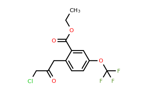 1805858-38-1 | Ethyl 2-(3-chloro-2-oxopropyl)-5-(trifluoromethoxy)benzoate