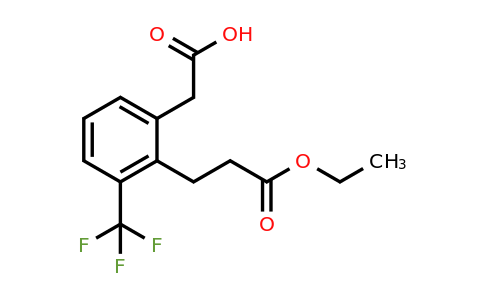 1805858-60-9 | 2-(3-Ethoxy-3-oxopropyl)-3-(trifluoromethyl)phenylacetic acid