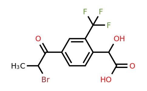 1805859-23-7 | 4-(2-Bromopropanoyl)-2-(trifluoromethyl)mandelic acid